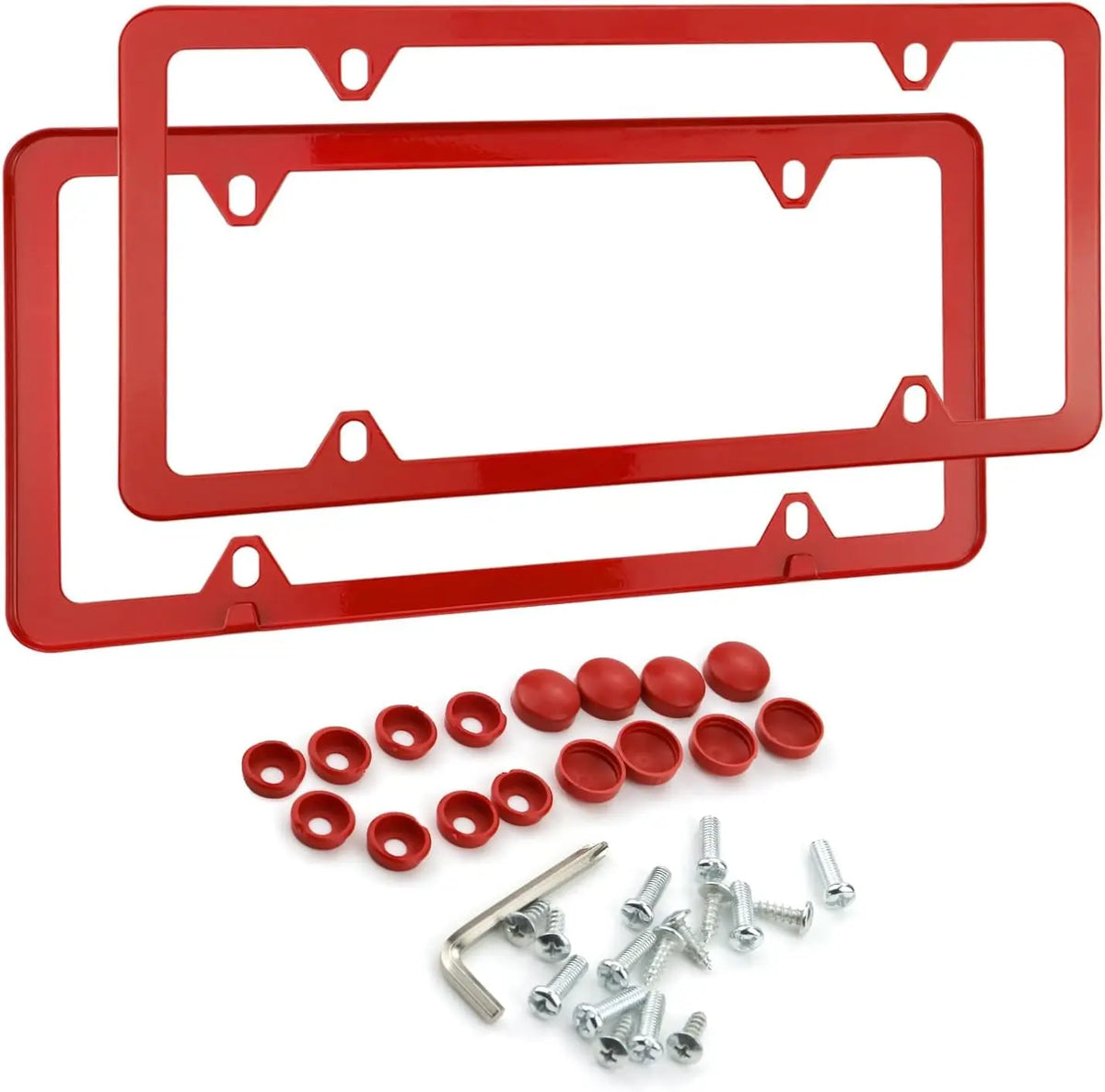 License plate frame Stainless Steel for USA (Black) 2pcs