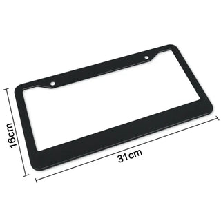 License plate frame Aluminum for USA (Black)