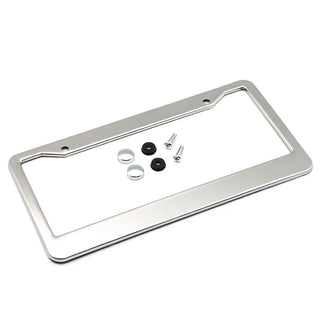 License plate frame Stainless Steel for USA (Silver)