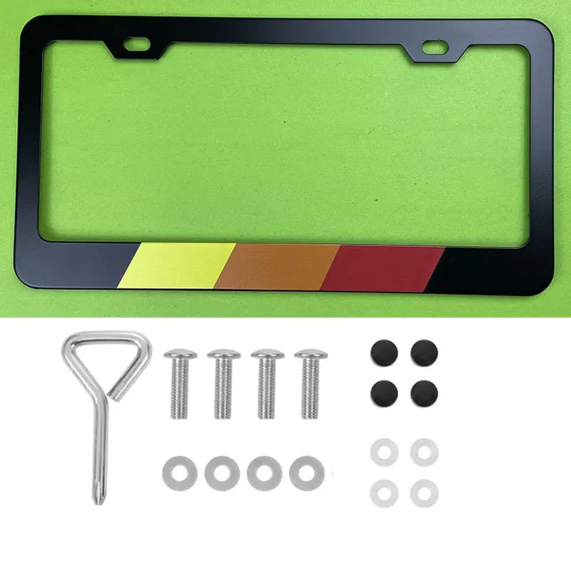 License plate frame Aluminum for USA (Flowers) 1pc
