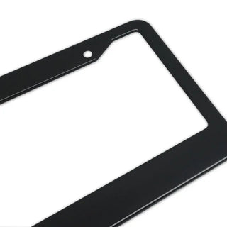 License plate frame Aluminum for USA (Black)