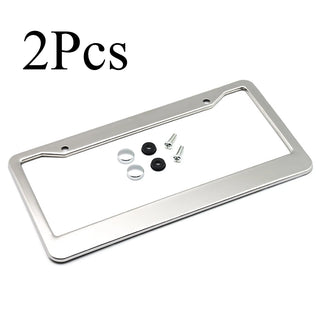 License plate frame Stainless Steel for USA (Silver)