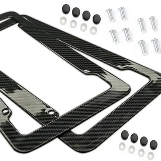 License plate frame Stainless Steel for USA (Carbon) 2pcs
