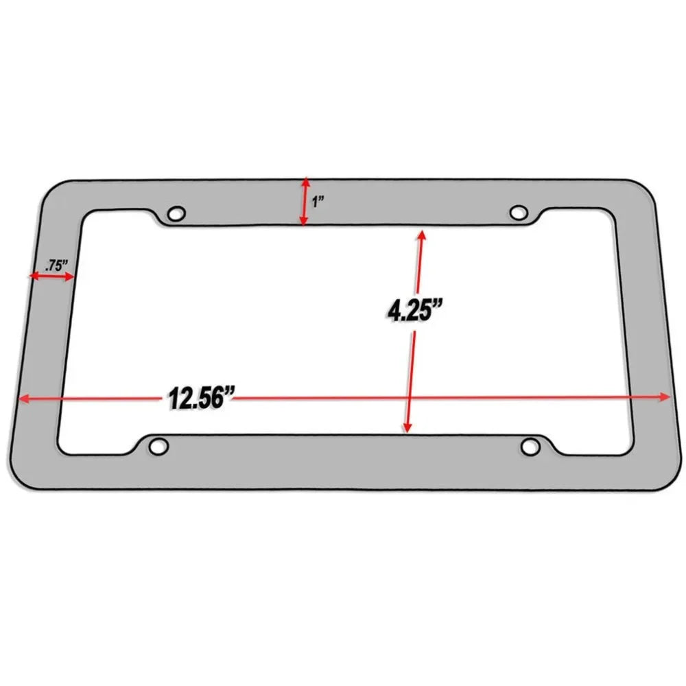 License plate frame for USA (Carbon) 1pc