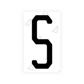 Alite Nanofilm for US (New Jersey - Embossed) license plates - Symbol "S" - Alite