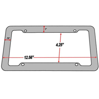 License plate frame for USA (Carbon) 1pc