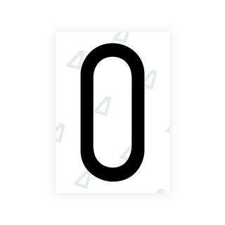 Alite Nanofilm for Saudi Arabia number plates - Symbol "0"