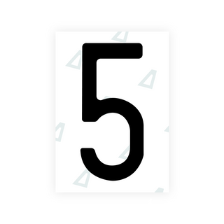 Alite Nanofilm for Saudi Arabia number plates - Symbol "5"