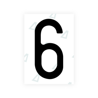 Alite Nanofilm for Saudi Arabia number plates - Symbol "6"