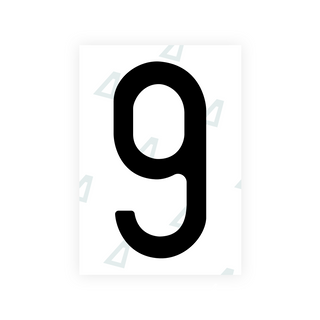 Alite Nanofilm for Saudi Arabia number plates - Symbol "9"