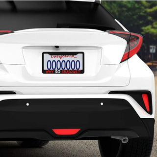 License plate frame Aluminum for USA (Why So Serious?) 1pcs