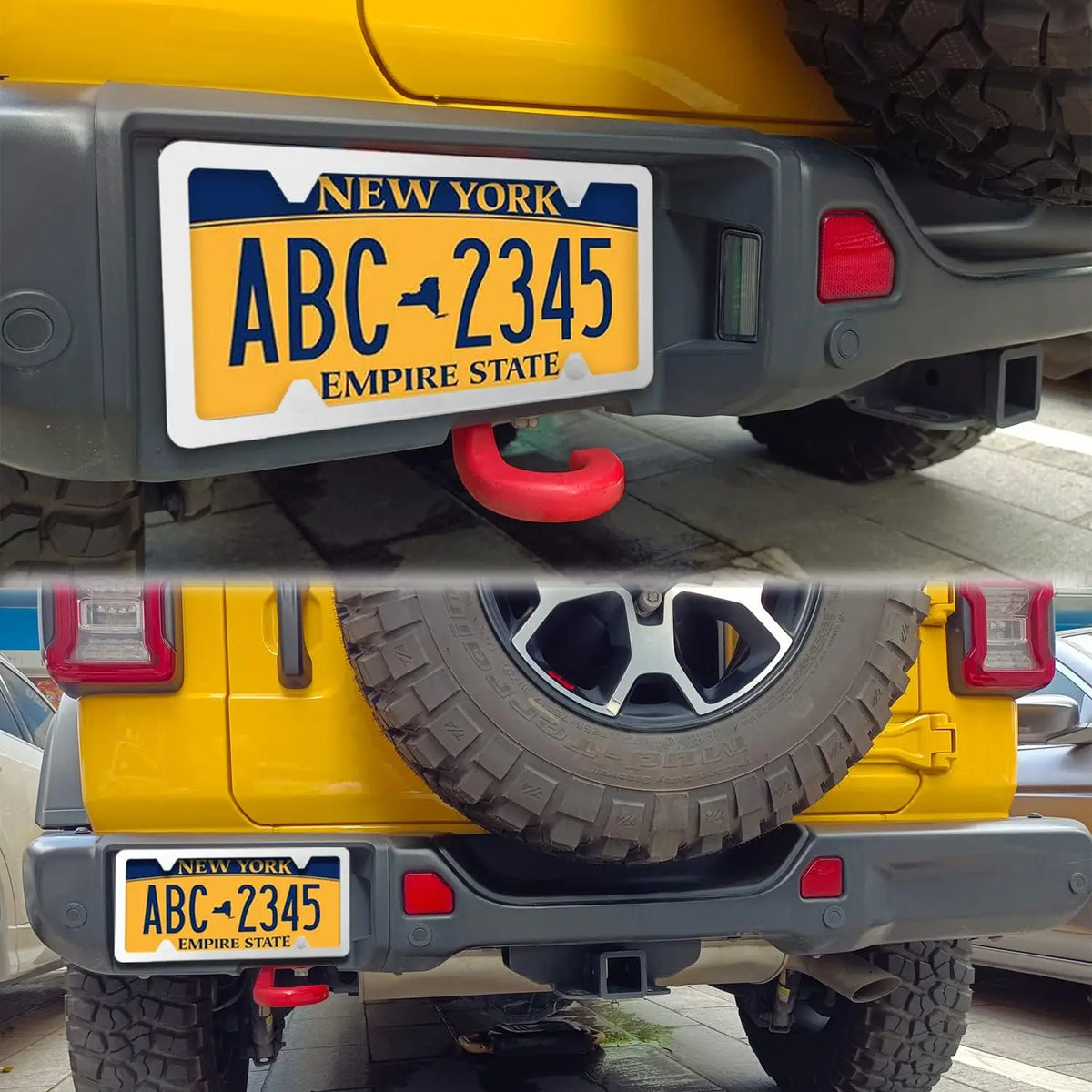 License plate frame Stainless Steel for USA (Black) 2pcs