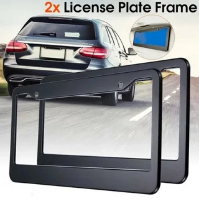 License plate frame Stainless Steel for USA (Silver)