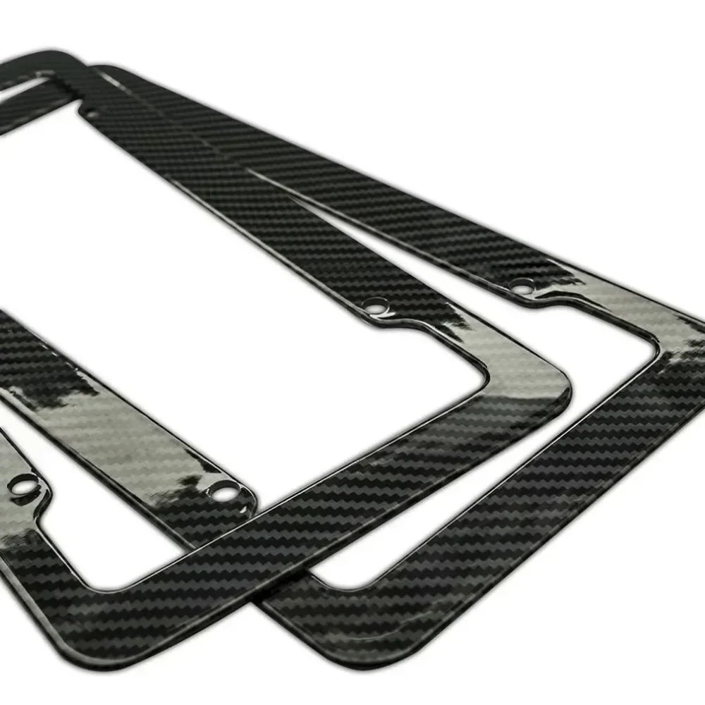 License plate frame Stainless Steel for USA (Carbon) 2pcs