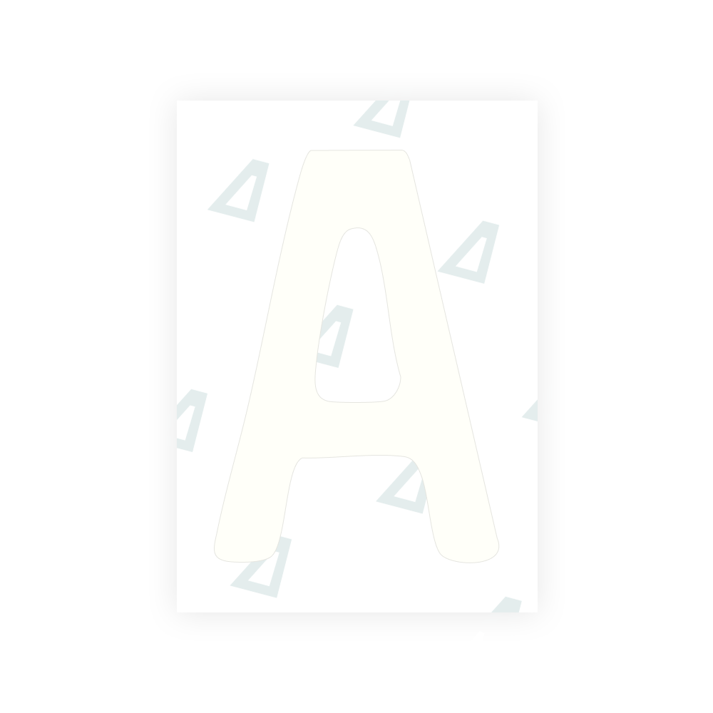 Alite Nanofilm for Slovakia license plates - Symbol "A"