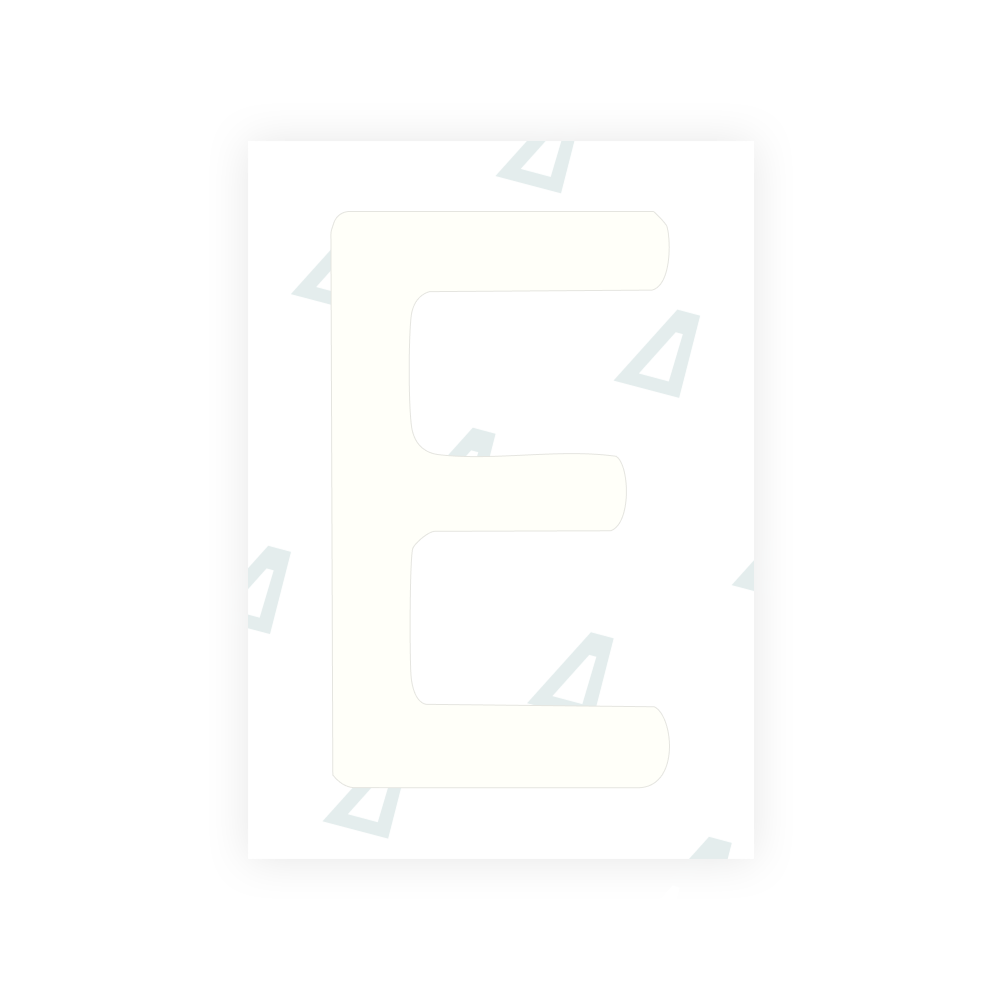 Alite Nanofilm for Slovakia license plates - Symbol "E"