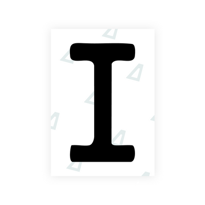 Alite Nanofilm for Slovakia license plates - Symbol "I"