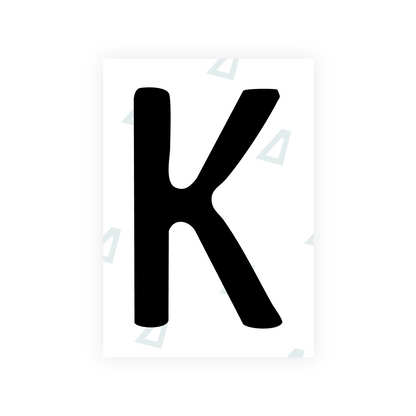 Alite Nanofilm for Slovakia license plates - Symbol "K"