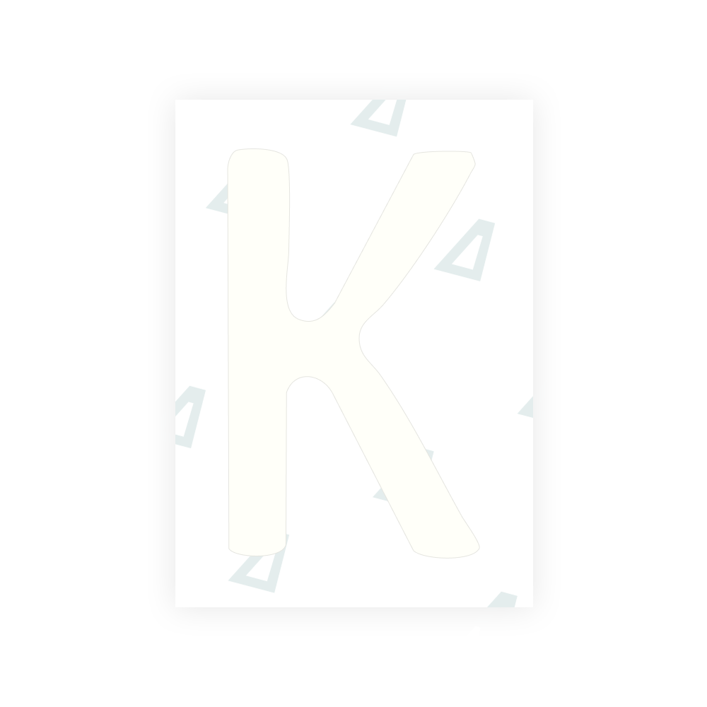 Alite Nanofilm for Slovakia license plates - Symbol "K"