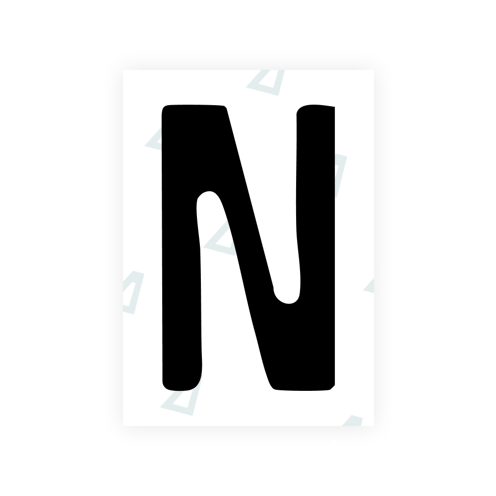 Alite Nanofilm for Slovakia license plates - Symbol "N"