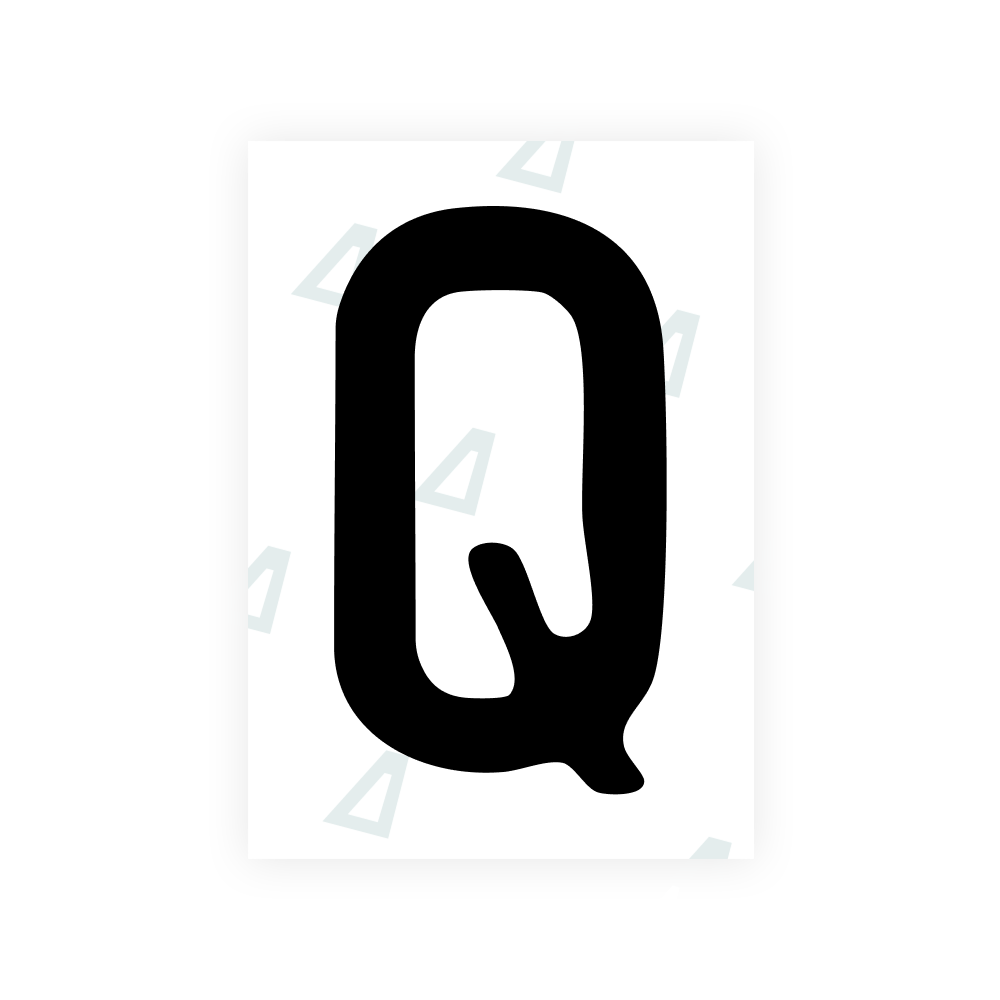 Alite Nanofilm for Slovakia license plates - Symbol "Q"