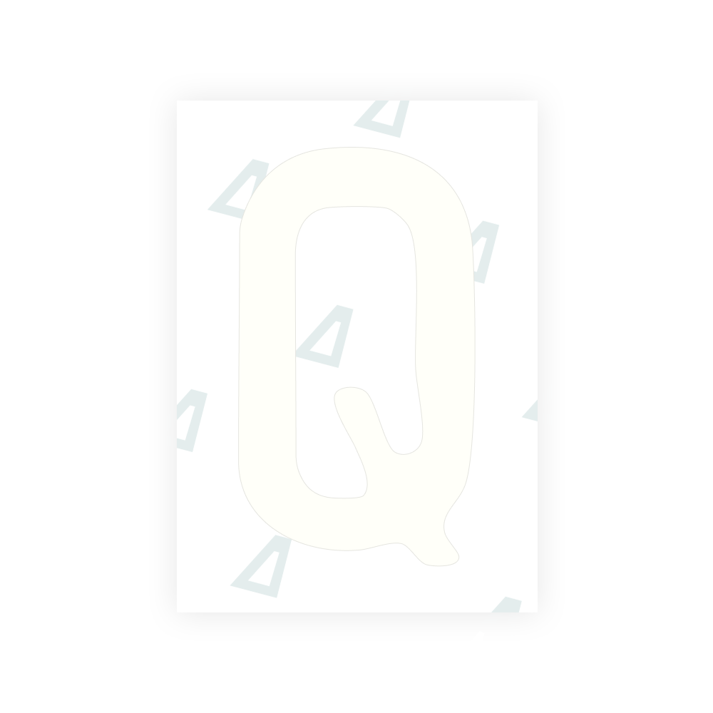 Alite Nanofilm for Slovakia license plates - Symbol "Q"