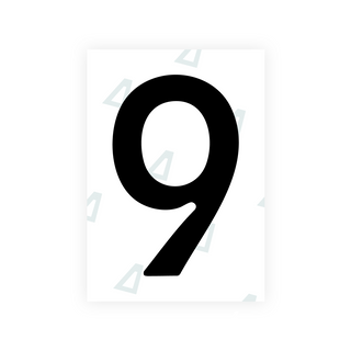 Alite Nanofilm for Slovakia license plates - Symbol "9"