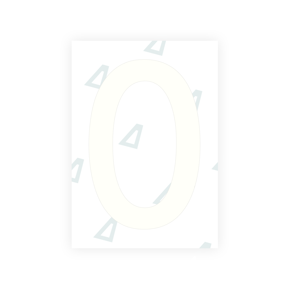 Alite Nanofilm for Slovakia license plates - Symbol "0"