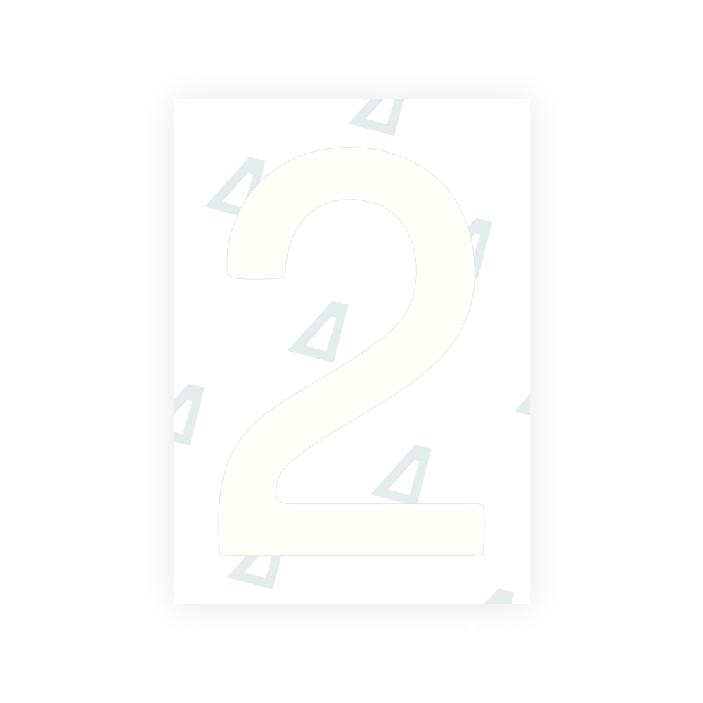 Alite Nanofilm for Slovakia license plates - Symbol "2"