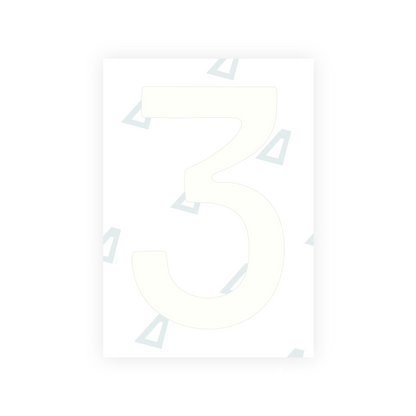 Alite Nanofilm for Slovakia license plates - Symbol "3"