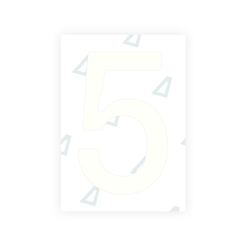 Alite Nanofilm for Slovakia license plates - Symbol "5"