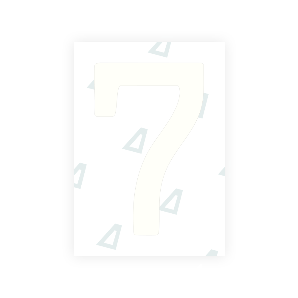 Alite Nanofilm for Slovakia license plates - Symbol "7"