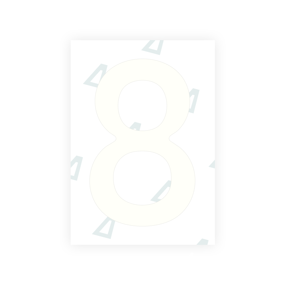 Alite Nanofilm for Slovakia license plates - Symbol "8"