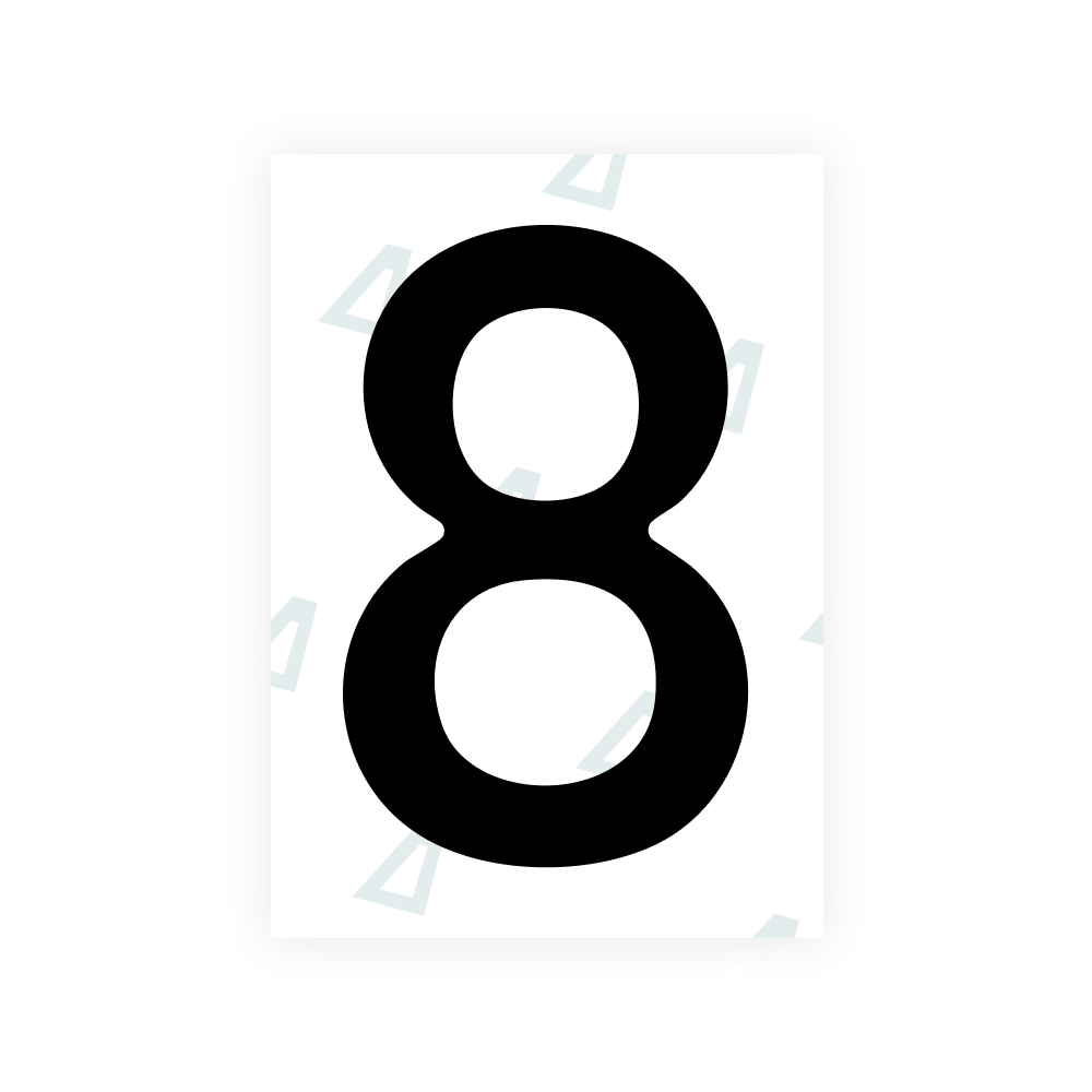 Alite Nanofilm for Slovakia license plates - Symbol "8"