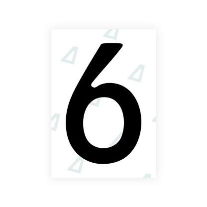 Alite Nanofilm for Slovakia license plates - Symbol "6"