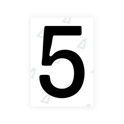 Alite Nanofilm for Slovakia license plates - Symbol "5"
