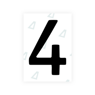 Alite Nanofilm for Slovakia license plates - Symbol "4"