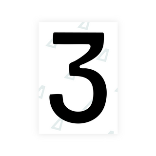 Alite Nanofilm for Slovakia license plates - Symbol "3"