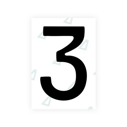 Alite Nanofilm for Slovakia license plates - Symbol "3"
