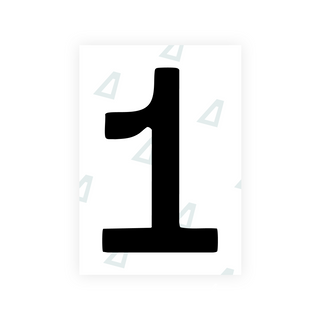 Alite Nanofilm for Slovakia license plates - Symbol "1"