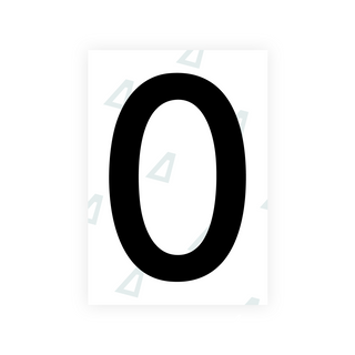 Alite Nanofilm for Slovakia license plates - Symbol "0"