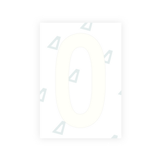 Alite Nanofilm for Slovenia number plates - Symbol "0"