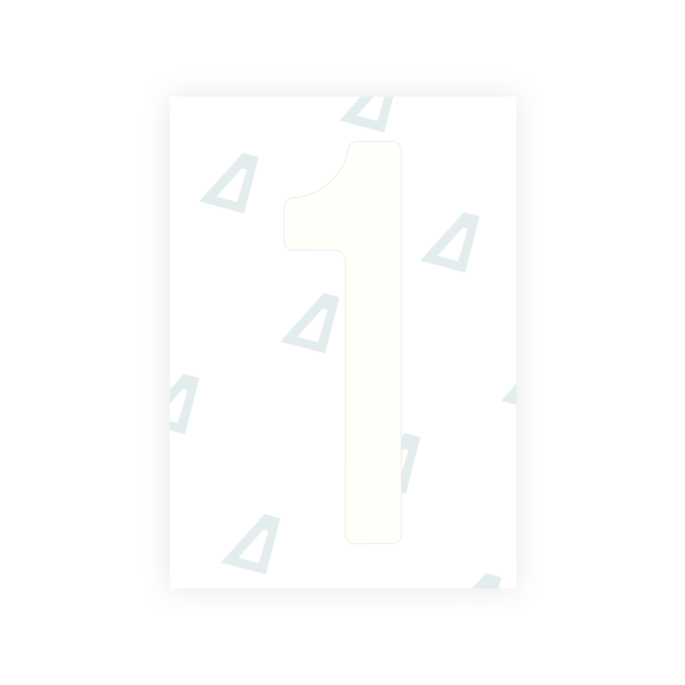 Alite Nanofilm for Slovenia number plates - Symbol "1"