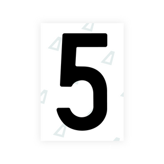 Alite Nanofilm for Slovenia number plates - Symbol "5"