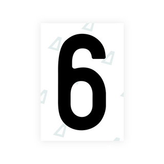Alite Nanofilm for Slovenia number plates - Symbol "6"