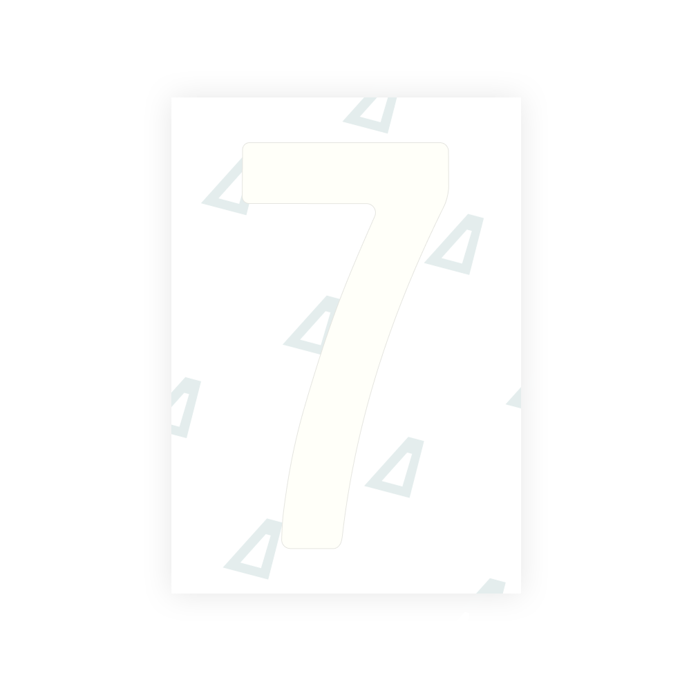 Alite Nanofilm for Slovenia number plates - Symbol "7"
