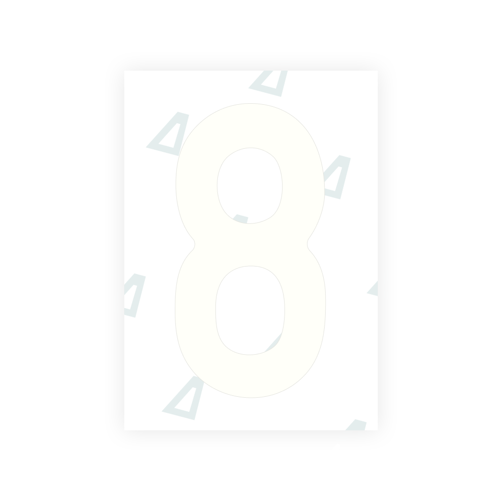 Alite Nanofilm for Slovenia number plates - Symbol "8"