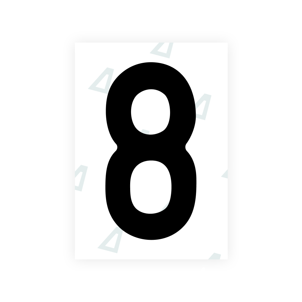 Alite Nanofilm for Slovenia number plates - Symbol "8"