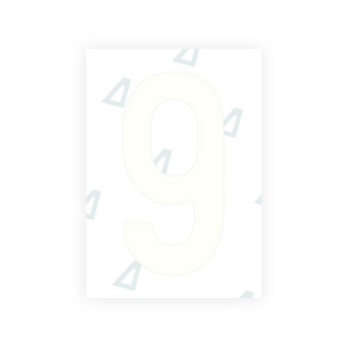 Alite Nanofilm for Slovenia number plates - Symbol "9"