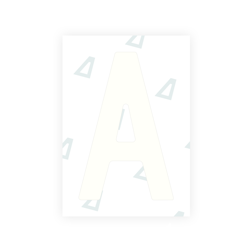 Alite Nanofilm for Slovenia number plates - Symbol "A"